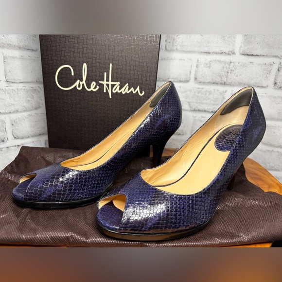 Cole Haan Carma Air Pumps Pacific Snake Women’s Size 10B - Picture 5 of 9